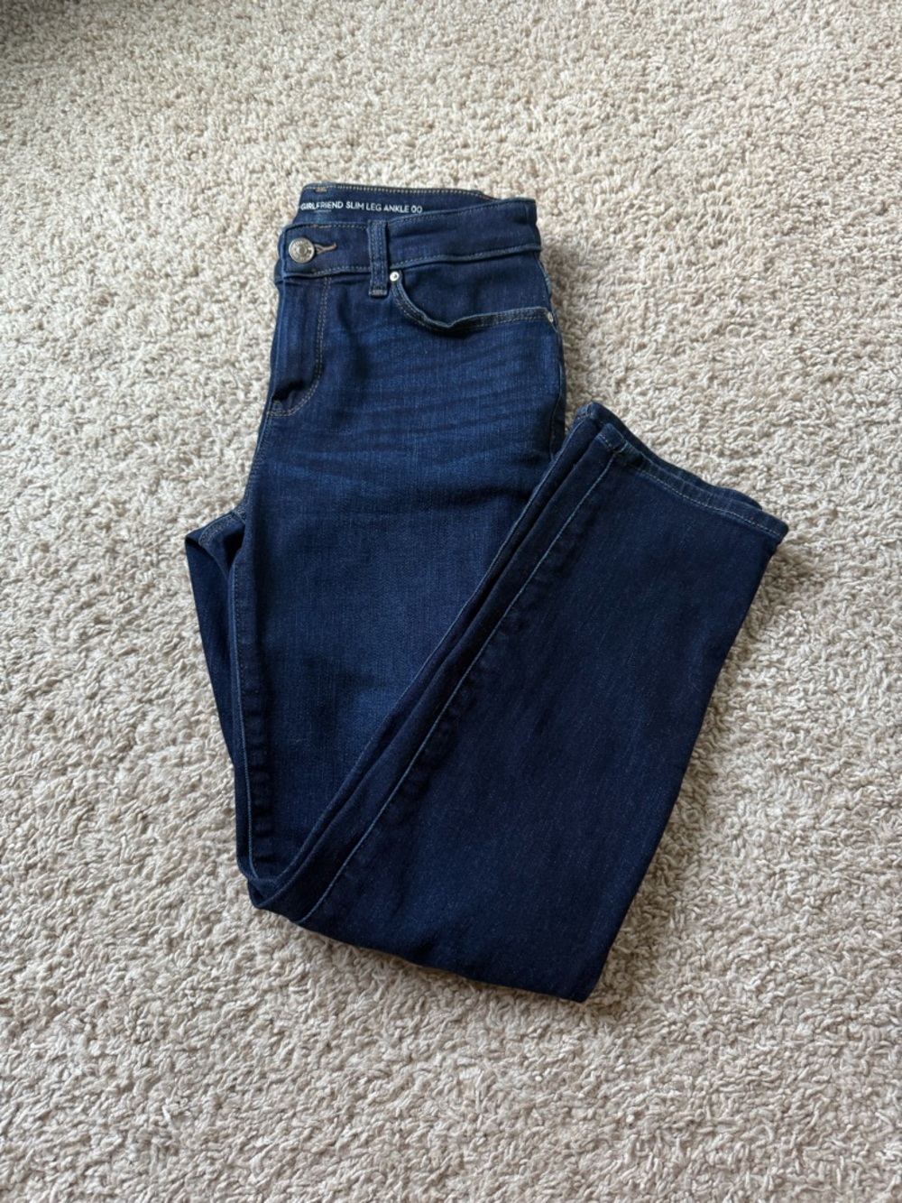 Chico's Dark Indigo Ankle Straight Jeans - Picture 8 of 12